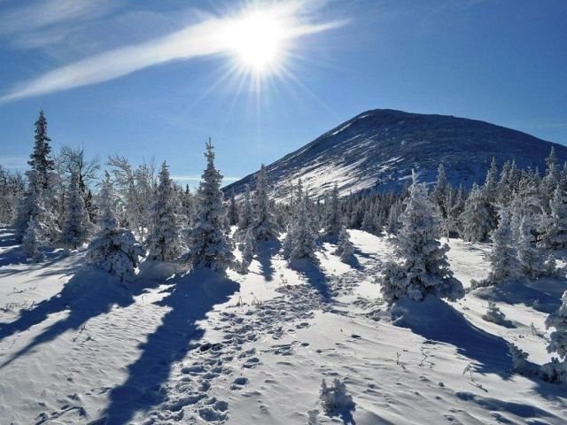Зимний пейзаж в Башкирии