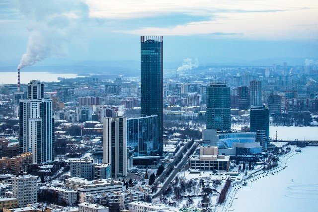 Морозный январь в Екатеринбурге