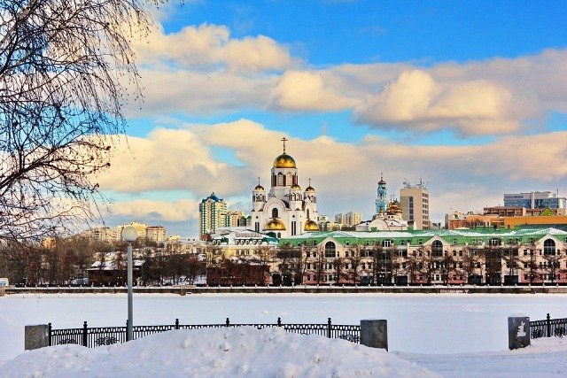 Зимний пейзаж в Екатеринбурге