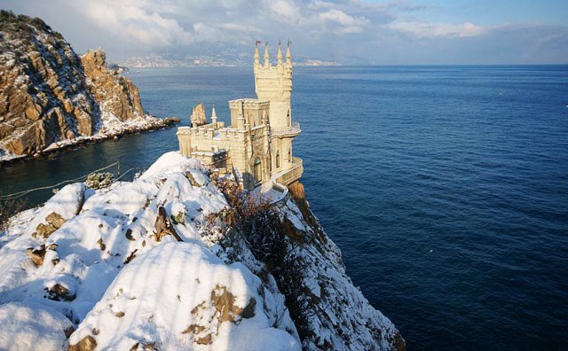 Зимний пейзаж в Крыму